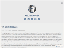 Tablet Screenshot of kielthecoder.com